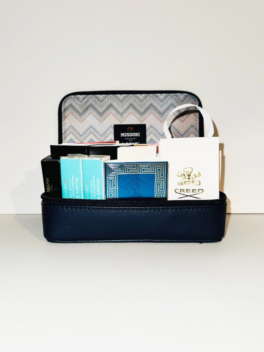 Beauty Bundle: Missoni Cosmetic Bag with Fragrance Samples